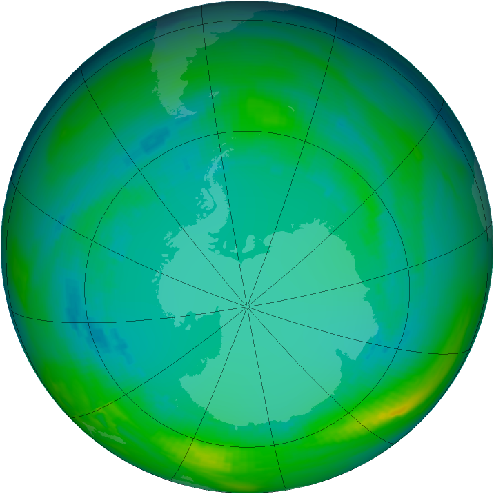 Ozone Map 1986-08-02